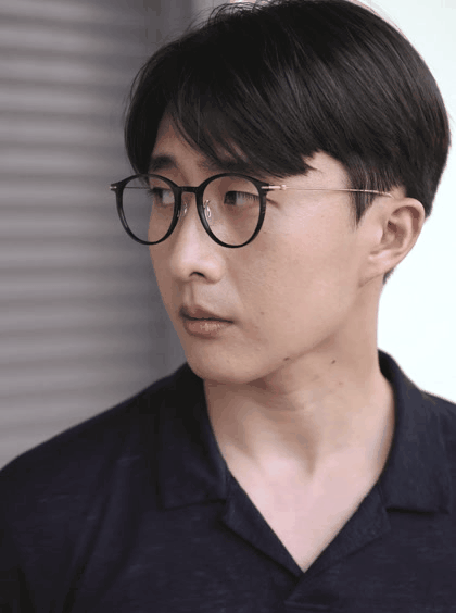 아키하루 6857 초경량 얼굴형에맞는 가벼운 티타늄 뿔테안경 남자 여자 블루라이트차단 안경 판매처 상세 정보 이미지 2