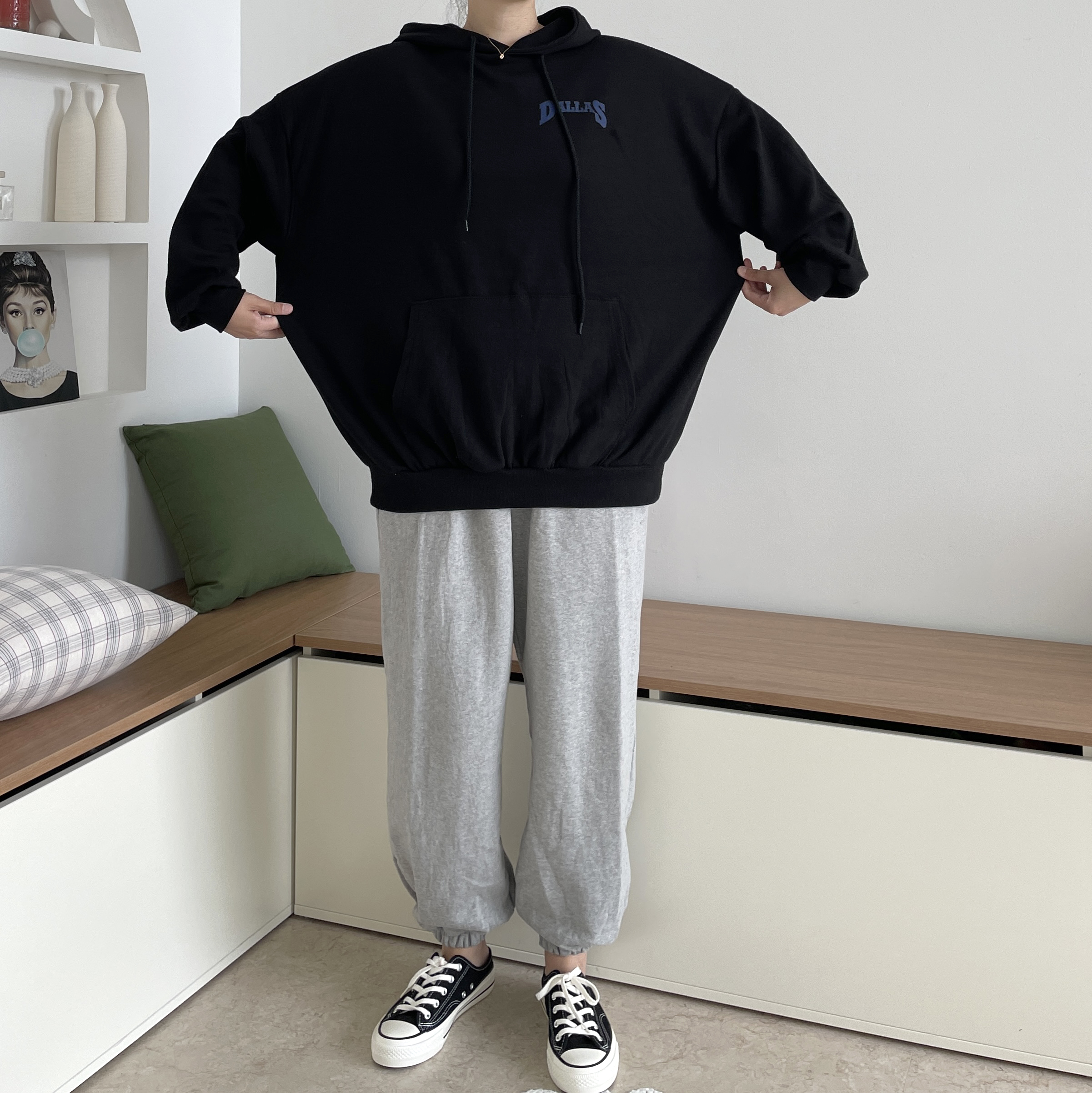 래빗 빅사이즈후드티 기모후드티 이미지 2