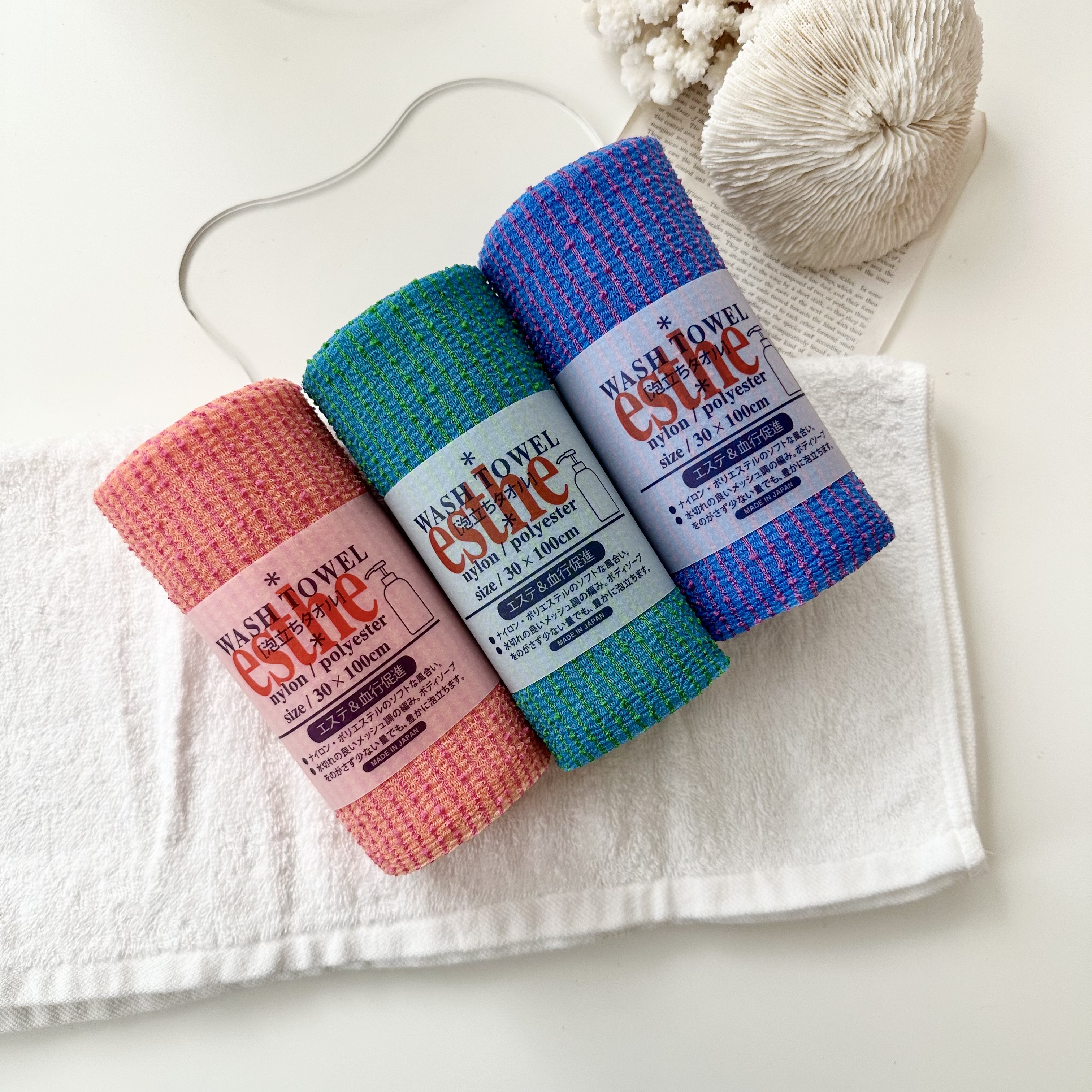 일본 에스더 샤워타올 esthe 에스떼