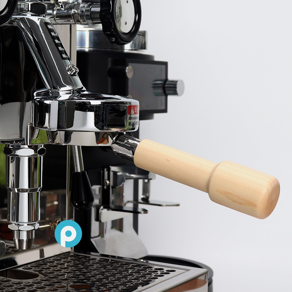 바텀리스 포터필터 씨메 엘로치오 E61 풀 스테인리스 이탈리아 포터필터 블랙 이미지 3