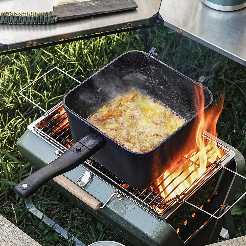 오슬로 아웃백 멀티팟 그리들 캠핑 냄비 후라이팬 반합 세트