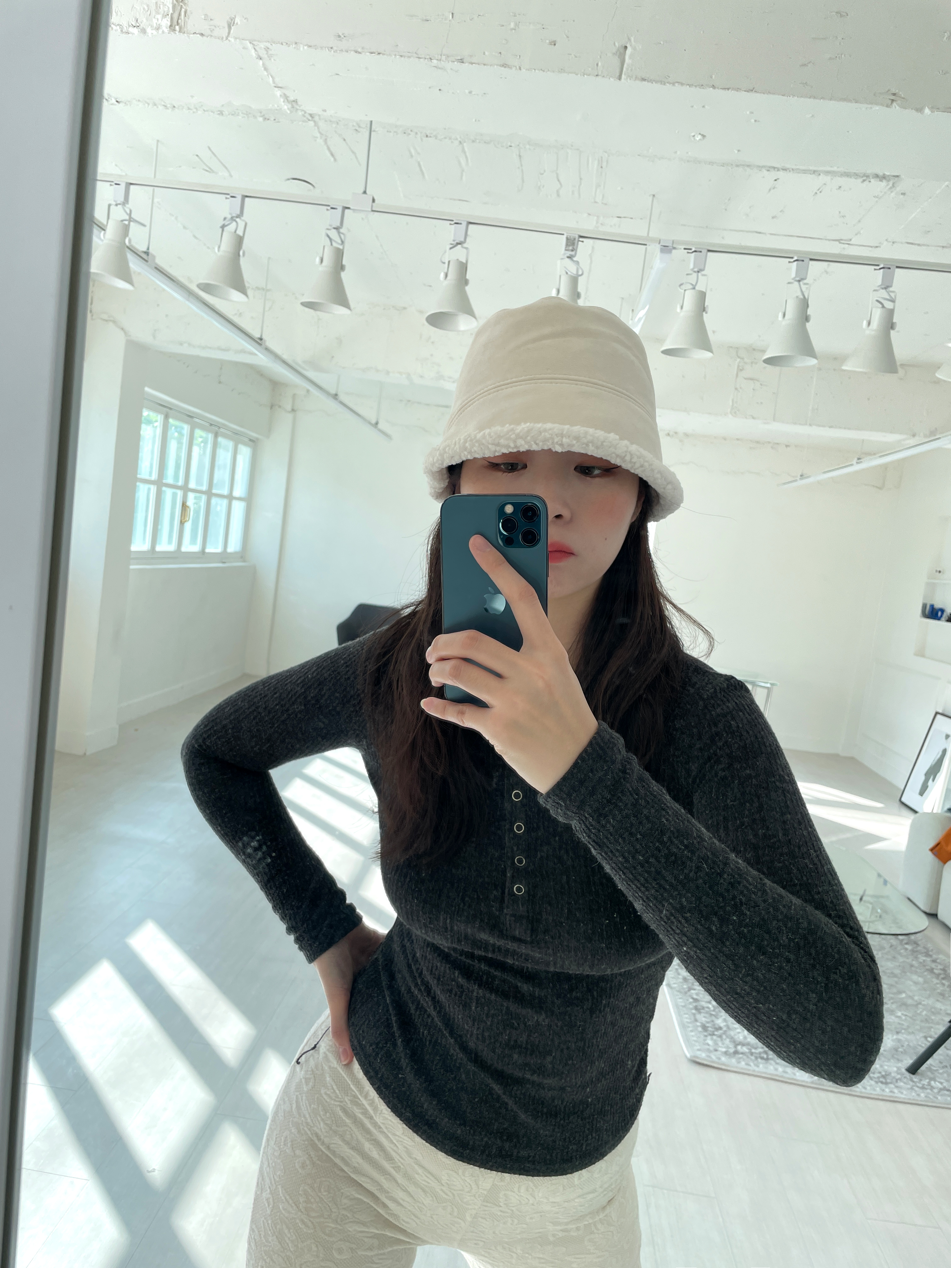 겨울 벙거지 뽀글이 모자 털모자 상세 이미지 8