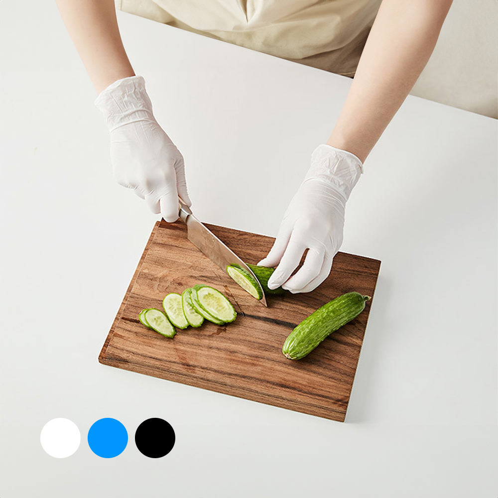 크린랩 천연 라텍스 니트릴 장갑 소 중 대 블랙 블루 100매 요리 청소 미용 장갑