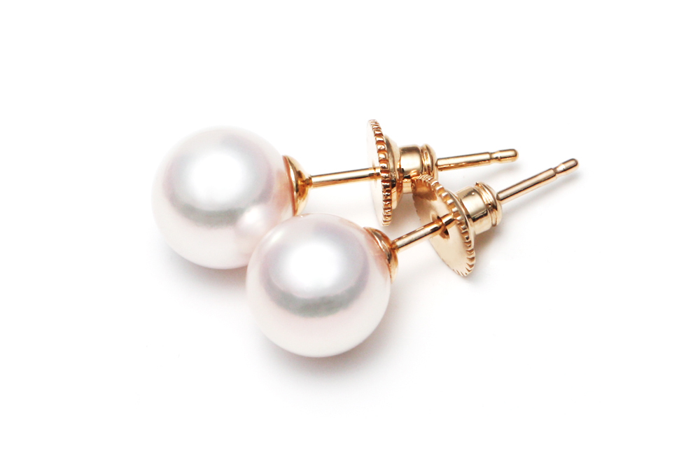 에비뉴다이아몬드 하나다마 6MM 7MM 아코야 해수 진주귀걸이 AAAAA+