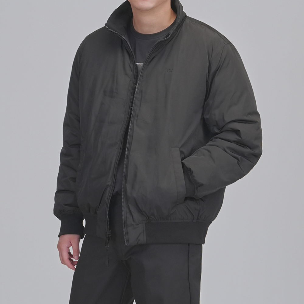 캘빈클라인 남성 소로나 리버서블 양면 봄버 패딩