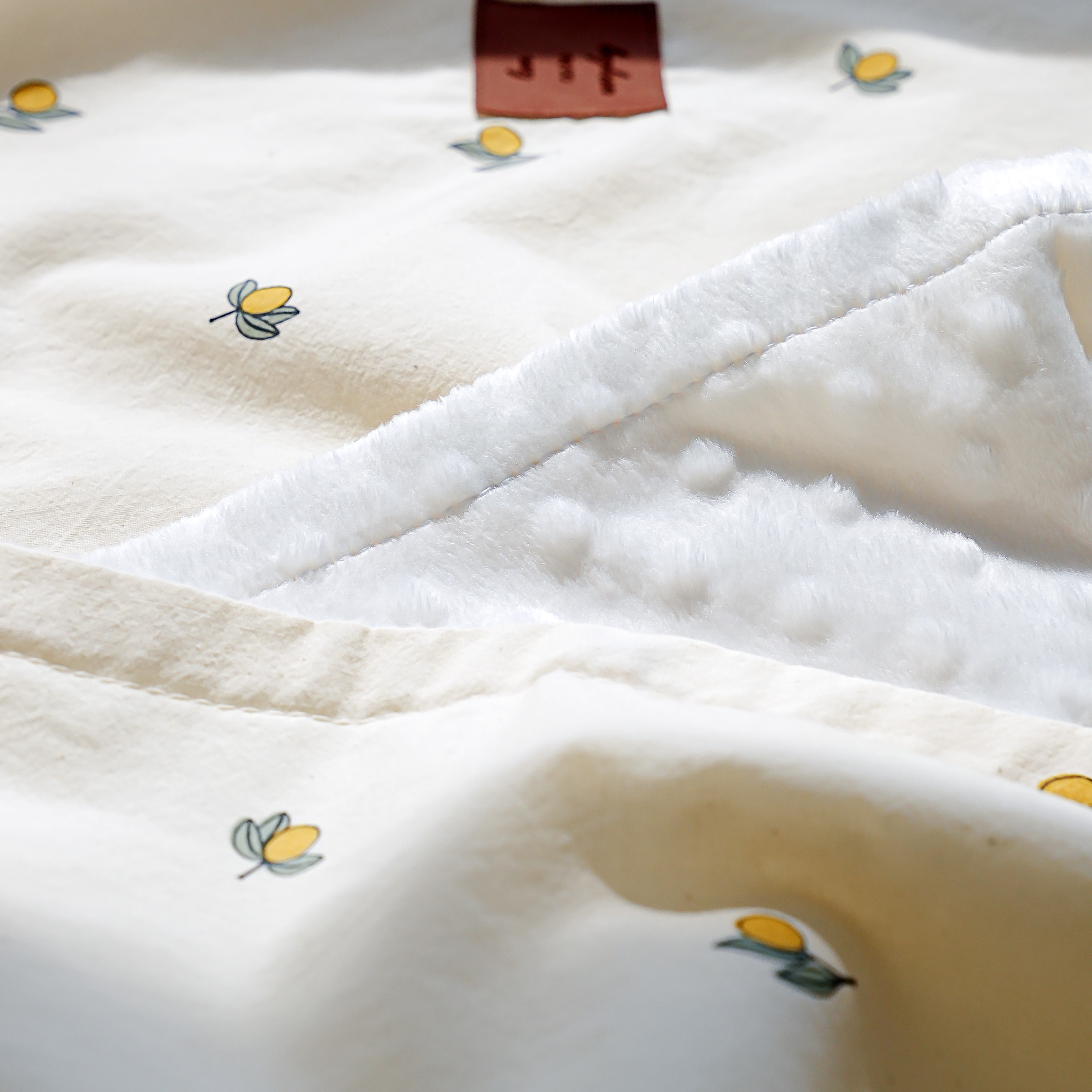 마롤로뜨 아기 블랭킷 순면 극세사 애착이불 유모차 무릎담요 벨보아 초코베어 L 90x130