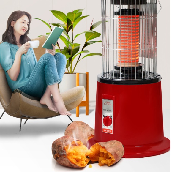 나산 황토 보빈 전기 난로 원적외선 히터 업소용 전기 난로