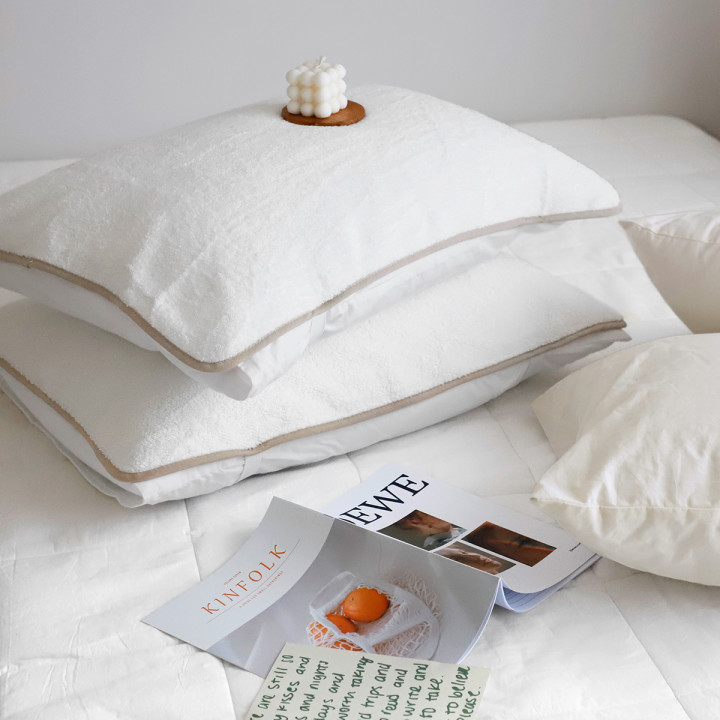 1+1장 편리한 밴딩형 면/타월/린넨 고무줄 베개커버