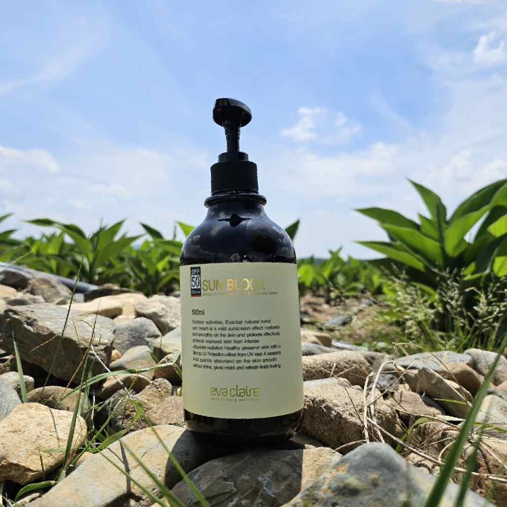 에바끌레르 골프전용 자외선차단 내추럴선크림 500ml SPF50+ - 상세 이미지 5