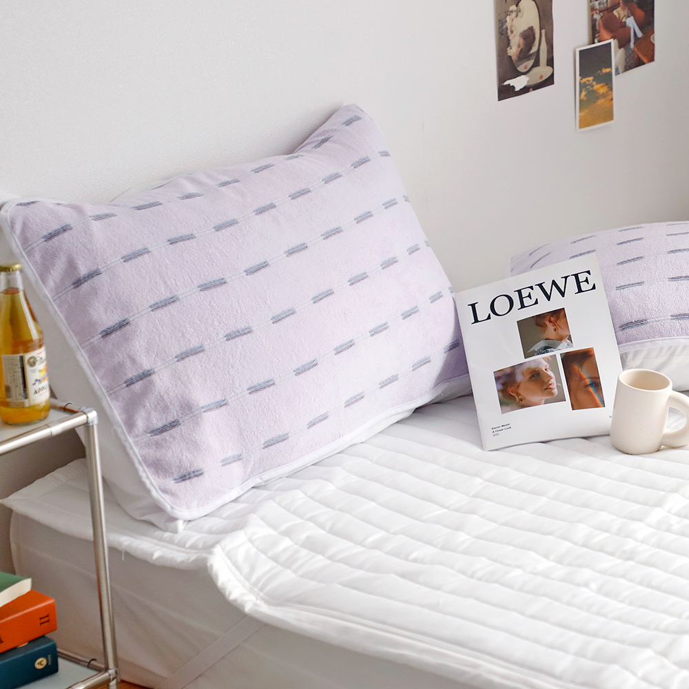 1+1장 편리한 밴딩형 면/타월/린넨 고무줄 베개커버