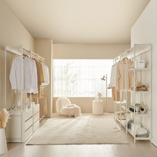 [삼익가구]에린 철제 드레스룸 시스템 옷장 1200 세트(A타입) - 상세 이미지 5