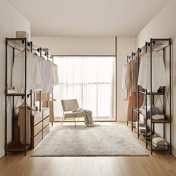 [삼익가구]브랜티 철제 드레스룸 시스템 옷장 400 2단 행거형 - 상세 이미지 2