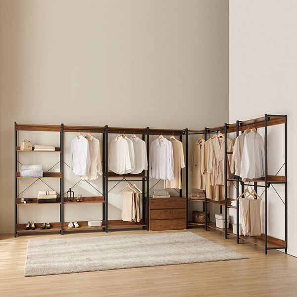 [삼익가구]브랜티 철제 드레스룸 시스템 옷장 400 2단 행거형 - 상세 이미지 3
