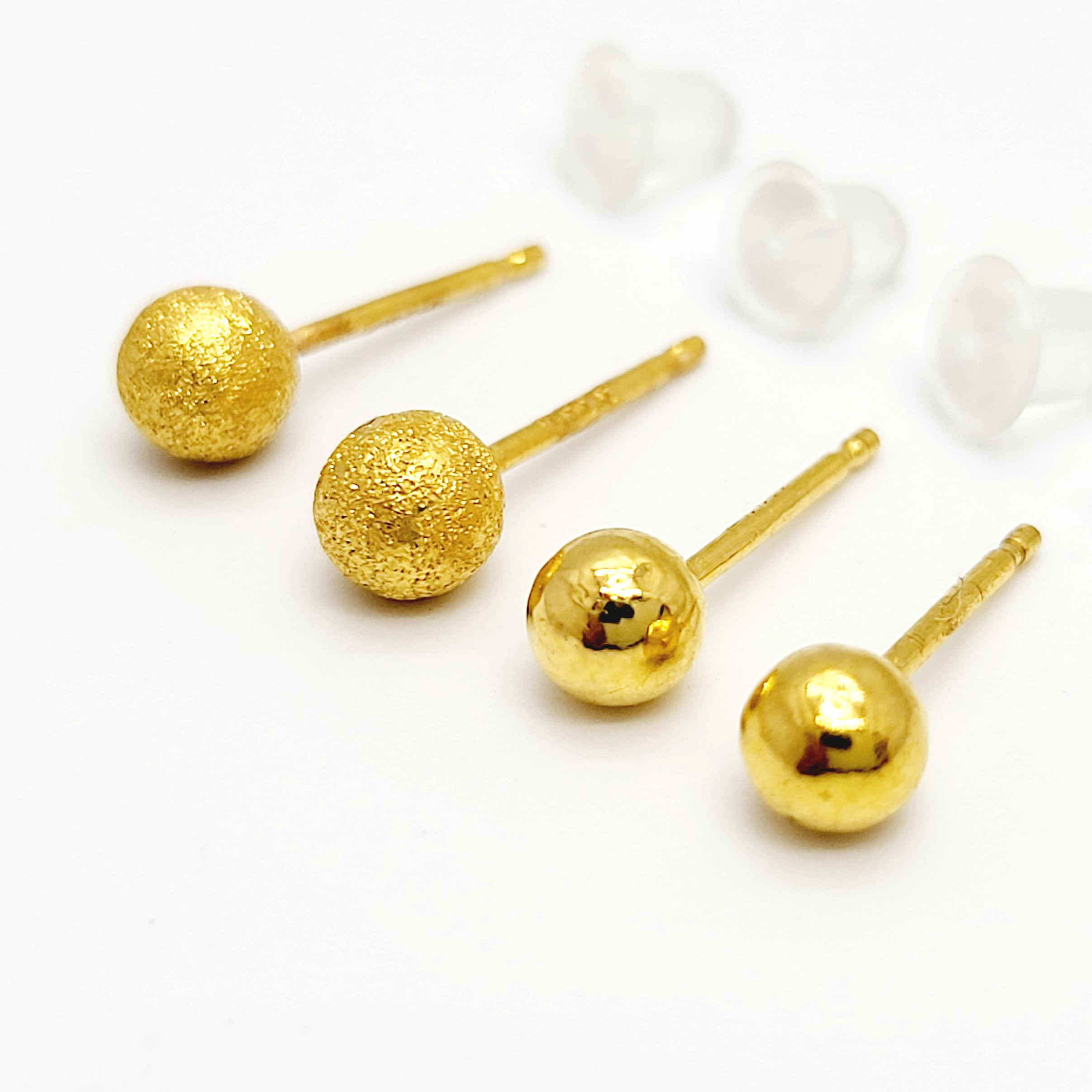 24k 볼귀걸이 여자 순금 귀걸이 - 상품 이미지