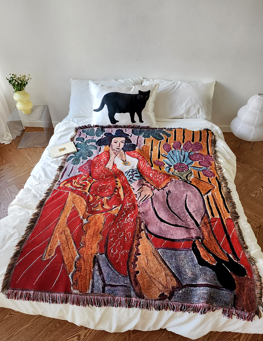 블랑쉬 앙리 마티스 붉은옷의 오달리스크 블랭킷 - 상세 이미지 3
