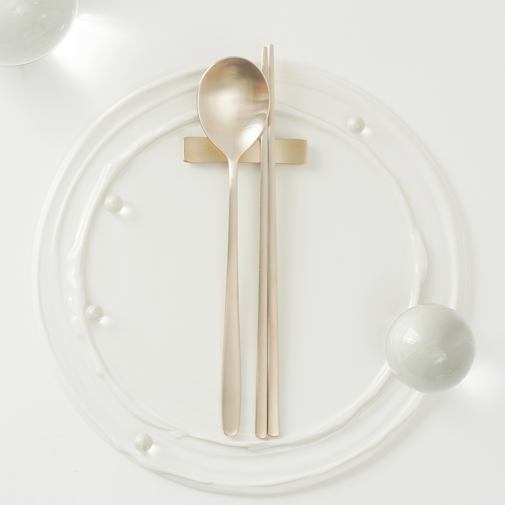 거창유기 수공예 방짜 궁중 수저 1인 세트