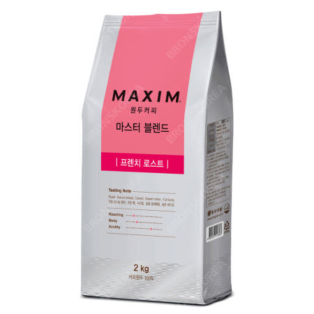 맥심 원두커피 마스터 블렌드 프렌치 로스트 2kg 원두콩 로스팅 커피 베트남산 외 2종