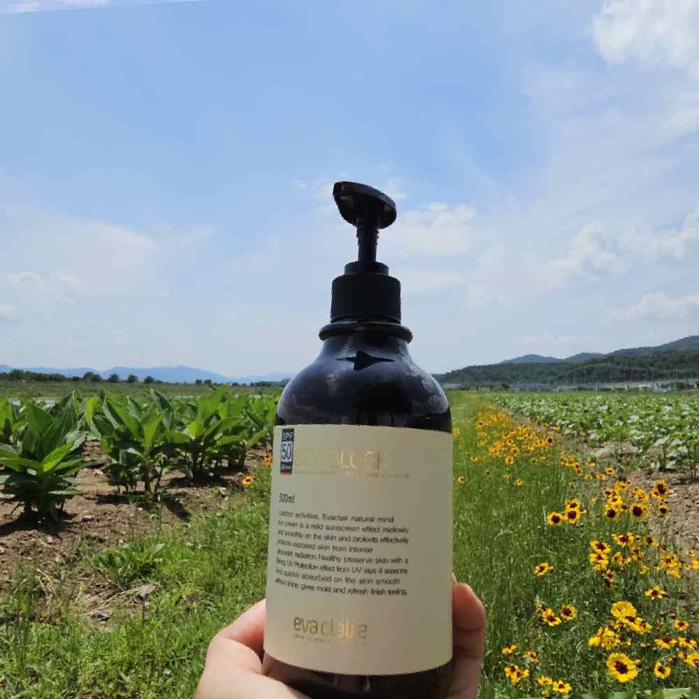 에바끌레르 골프전용 자외선차단 내추럴선크림 500ml SPF50+ 이미지 7