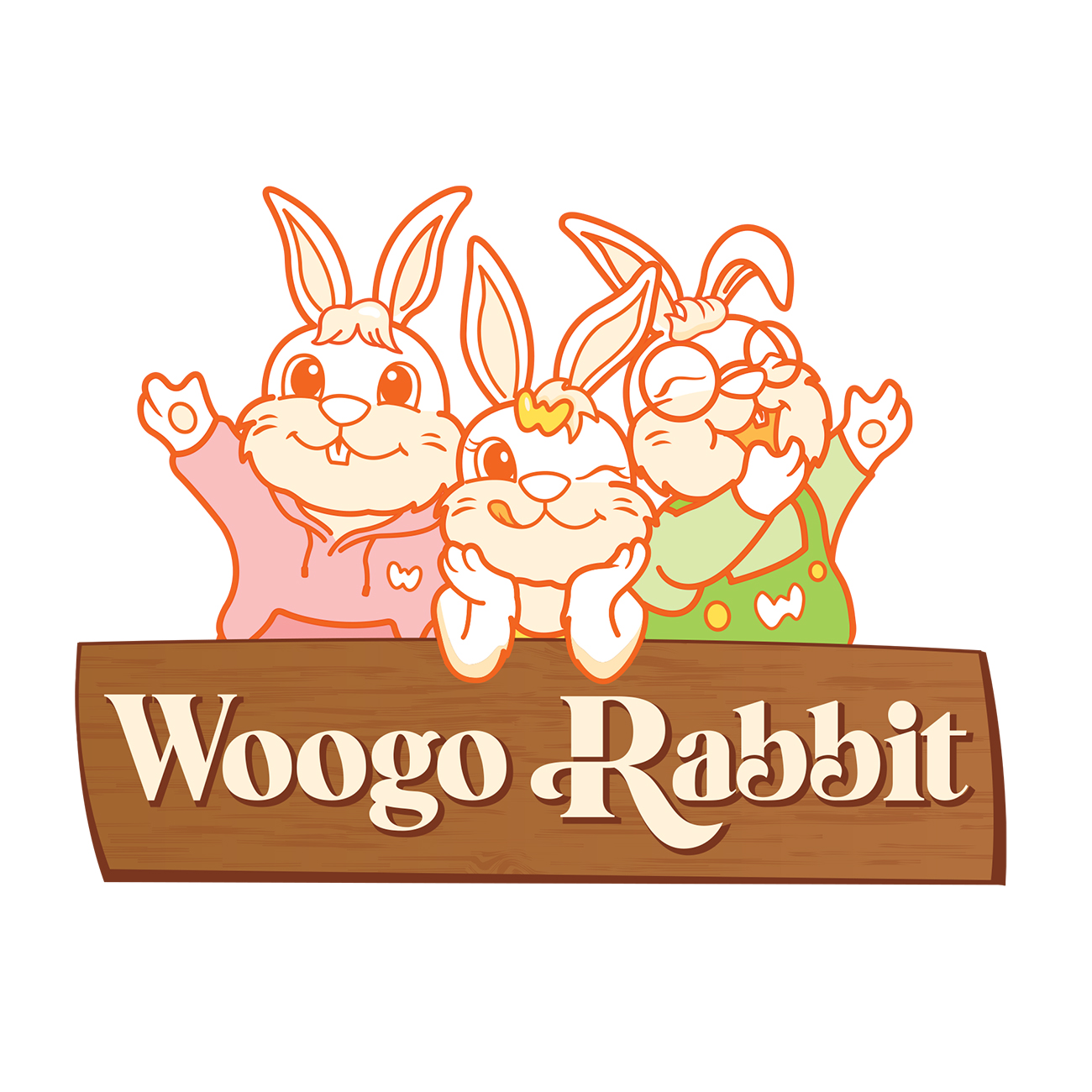 우고래빗 스토어 로고