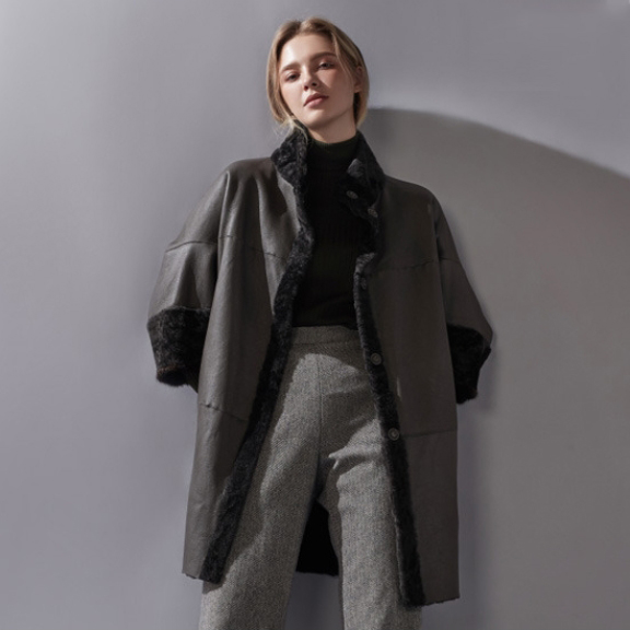 [Made in ITALY] ROSSI 밍크 아스트라칸 코트 GSC17D301 이미지 2