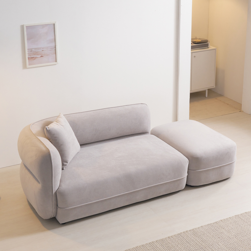 서광퍼니처 루시 아쿠아텍스 패브릭 2인 스툴세트 소파 jf2