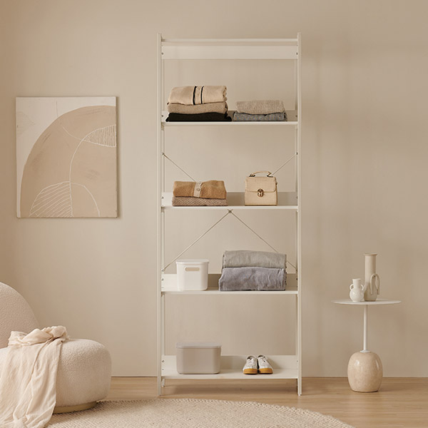 [삼익가구]에린 철제 드레스룸 시스템 옷장 800 5단 선반장