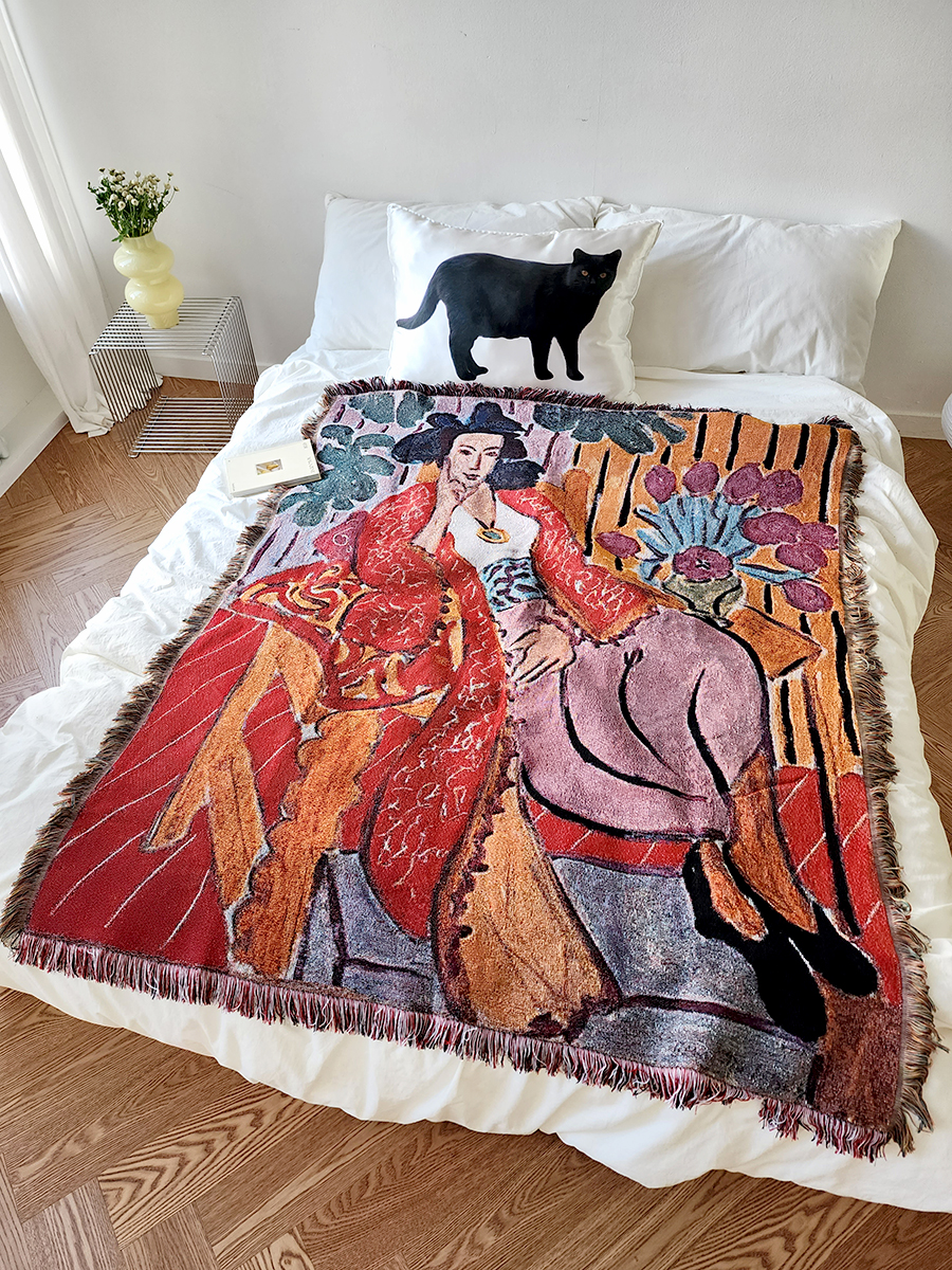 블랑쉬 앙리 마티스 붉은옷의 오달리스크 블랭킷 - 상세 이미지 2