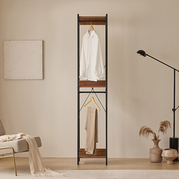 [삼익가구]브랜티 철제 드레스룸 시스템 옷장 400 2단 행거형