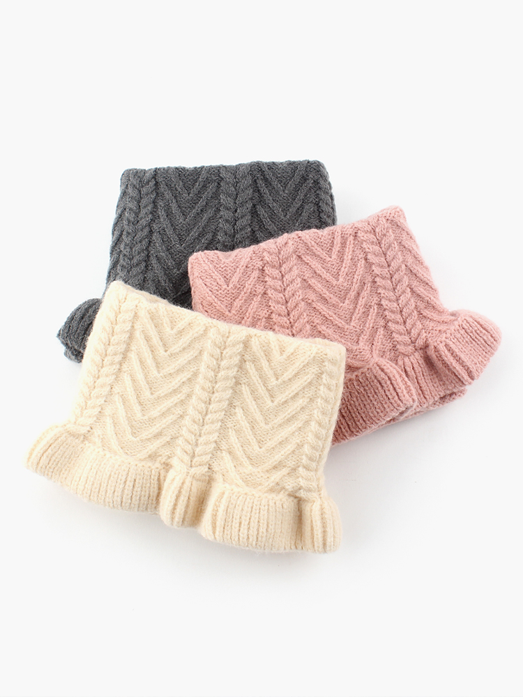 버시 프릴 니트 넥워머 유아목도리