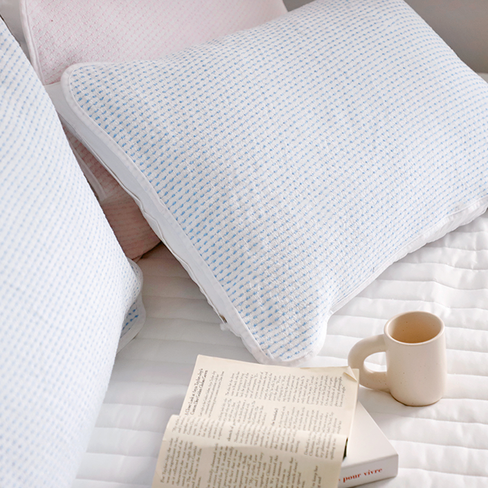 1+1장 편리한 밴딩형 면/타월/린넨 고무줄 베개커버