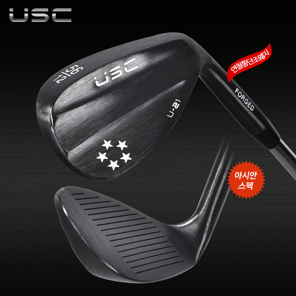 USC U-21 연철 단조 CNC 밀링 백스핀 블랙 웨지