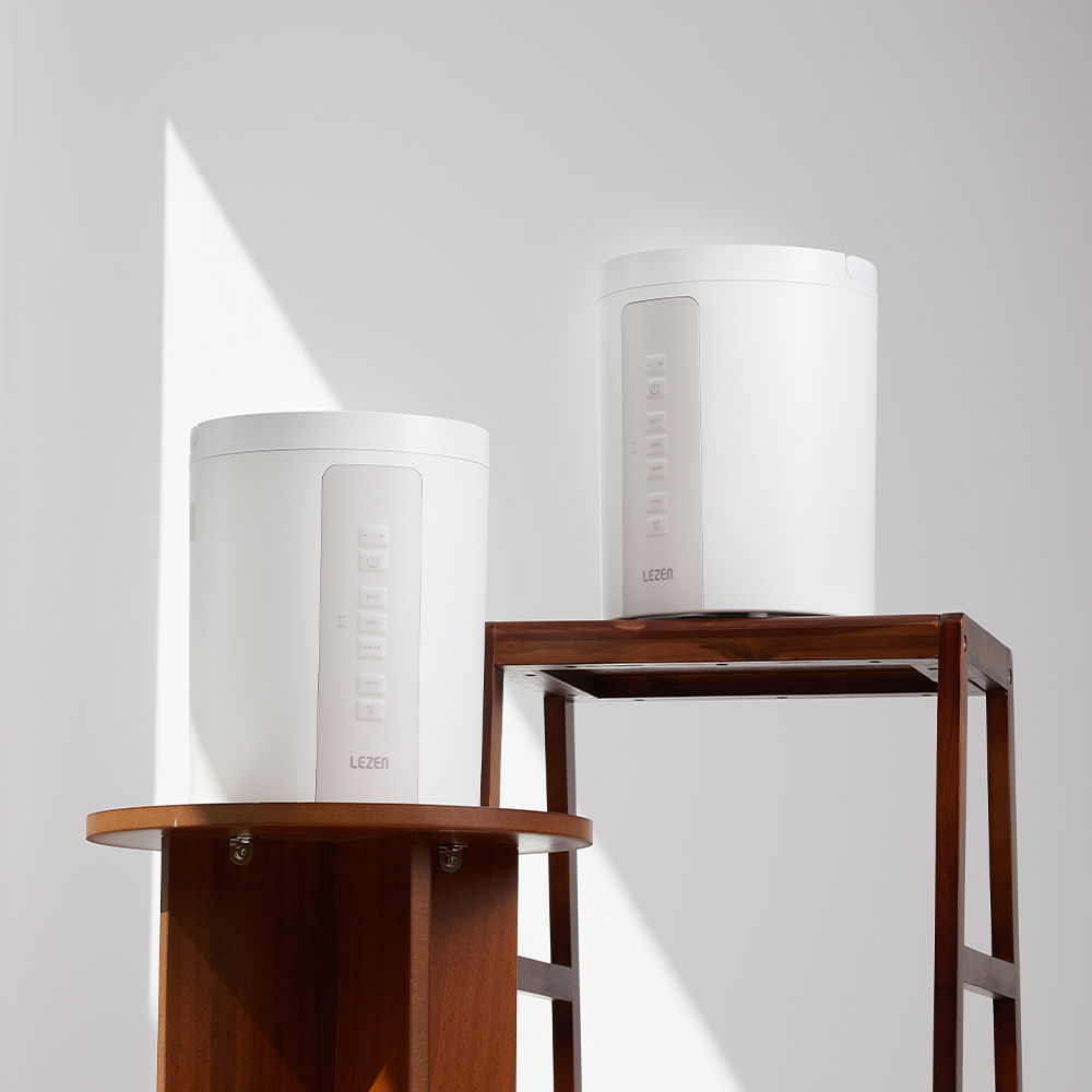 [25년형] 르젠 퓨어브리즈 3L 대용량 저소음 스팀 완벽살균 스테인리스 세척간편 신생아 아기 사무실 가열식가습기