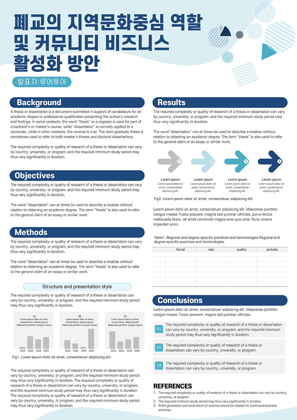 832 (A0 841 X 1189mm )학술 포스터 PPT 양식 학위논문 포스터 피피티 이미지 2