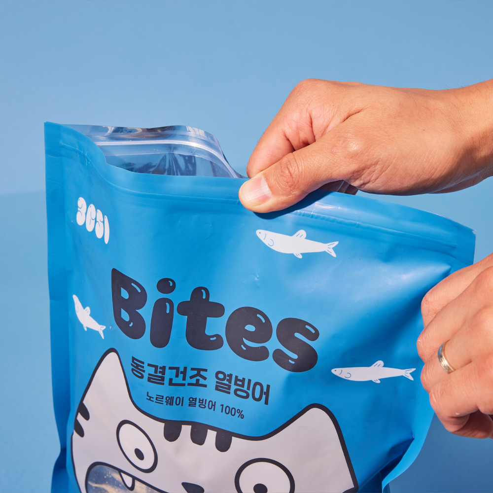 3651 바이츠 동결건조 대용량 고양이 트릿 간식 열빙어, 350g, 1개