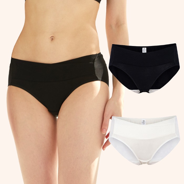 임산부속옷 랩 텐셀 V랩밴딩 임산부 팬티 빅사이즈