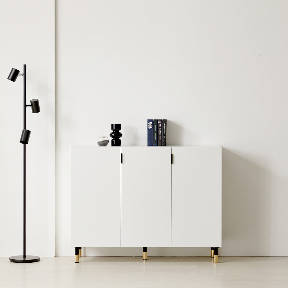 로봇청소기수납장 거실수납장 다용도 베란다 안방 노블 2단 800 낮은 화이트 다리