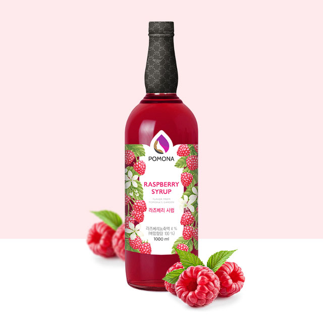포모나 라즈베리시럽 라즈베리에이드 1000ml - 상품 이미지