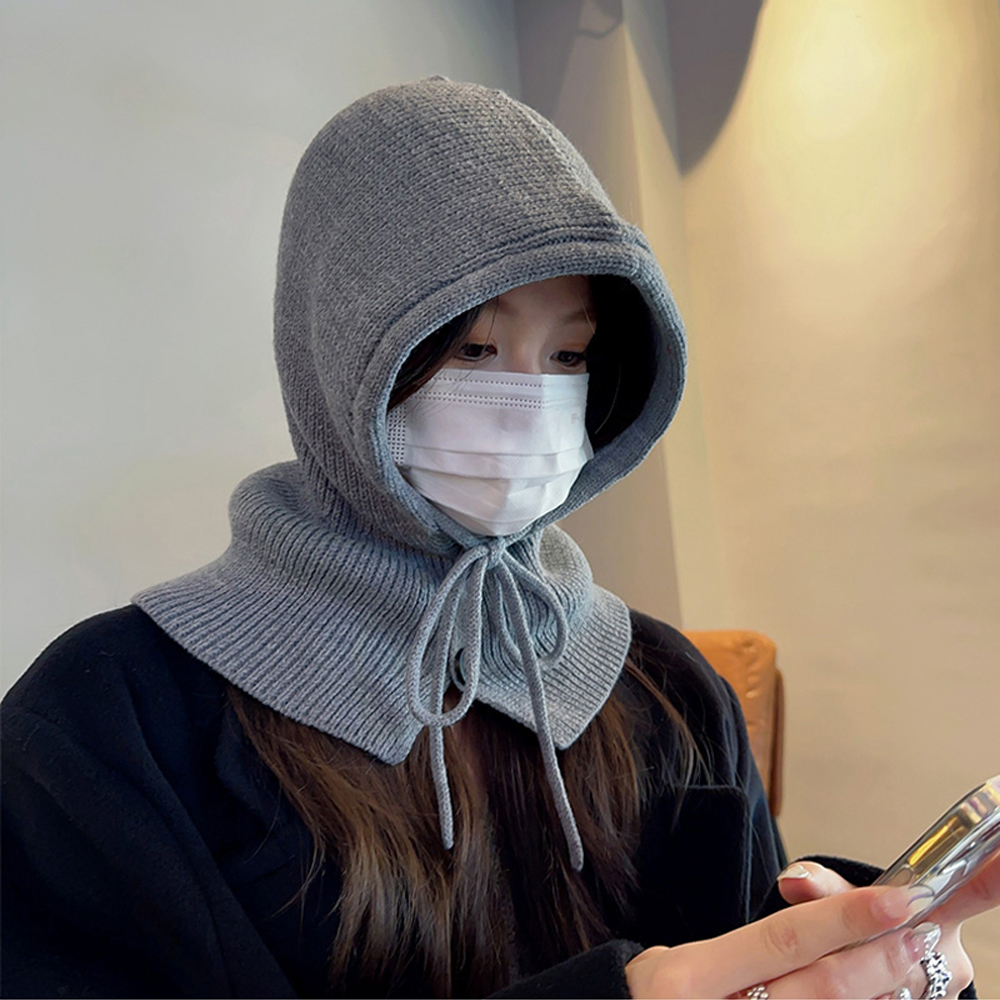 스트랩 니트 바라클라바 겨울 울 바라클라바 스키 후드 넥워머 방한 발라클라바 목토시 이미지 8