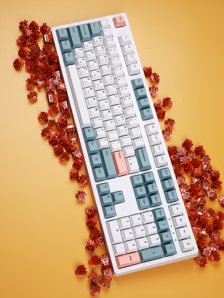 닌자108프로 수제 풀윤활 바다소금축 폰 태블릿 유 무선 블루투스 커스텀 조약돌 키보드