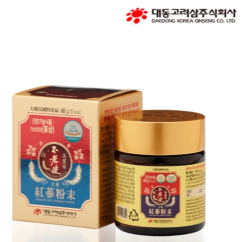 대동고려삼 홍삼 분말 100% 60g 국내산 면역 피로 혈행 기억력 활력 3개입, 1개 이미지 2