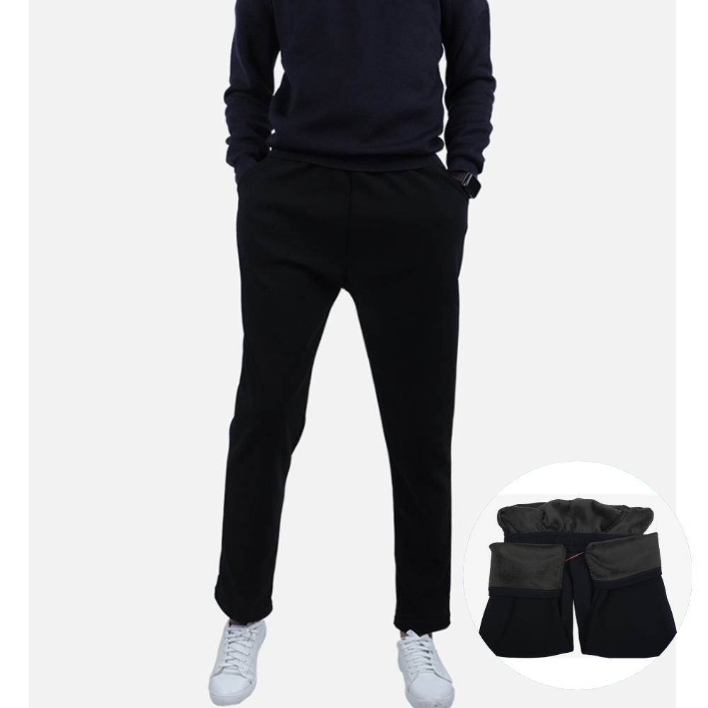 겨울용작업복 동절기 보아털 기모 남자 일자 방한복 바지 - 상품 이미지