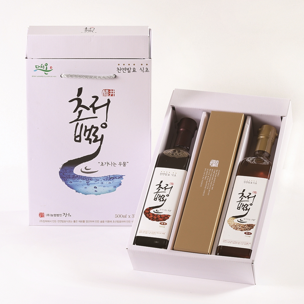 [대통령상 수상] 현미천연발효식초 500mlx2 선물세트 - 상세 이미지 3