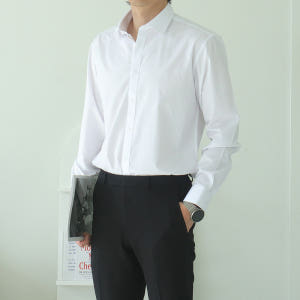 남자셔츠 와이드카라 정장 남성남방 남자실크셔츠 착용 후기 | 사이즈/핏 총정리 - 상품 이미지 2