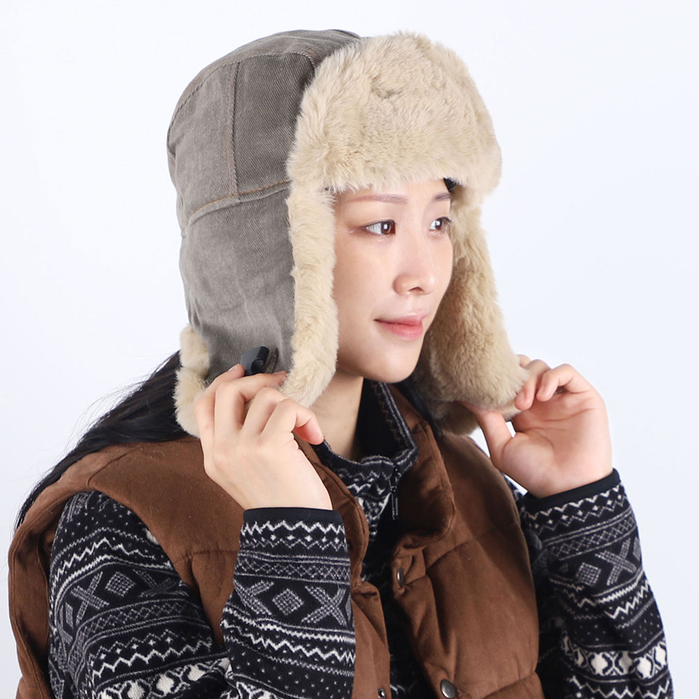 방한모자 군밤 트루퍼햇 겨울모자 털 귀도리 귀달이 이어머프 캠핑 스키장 트래퍼