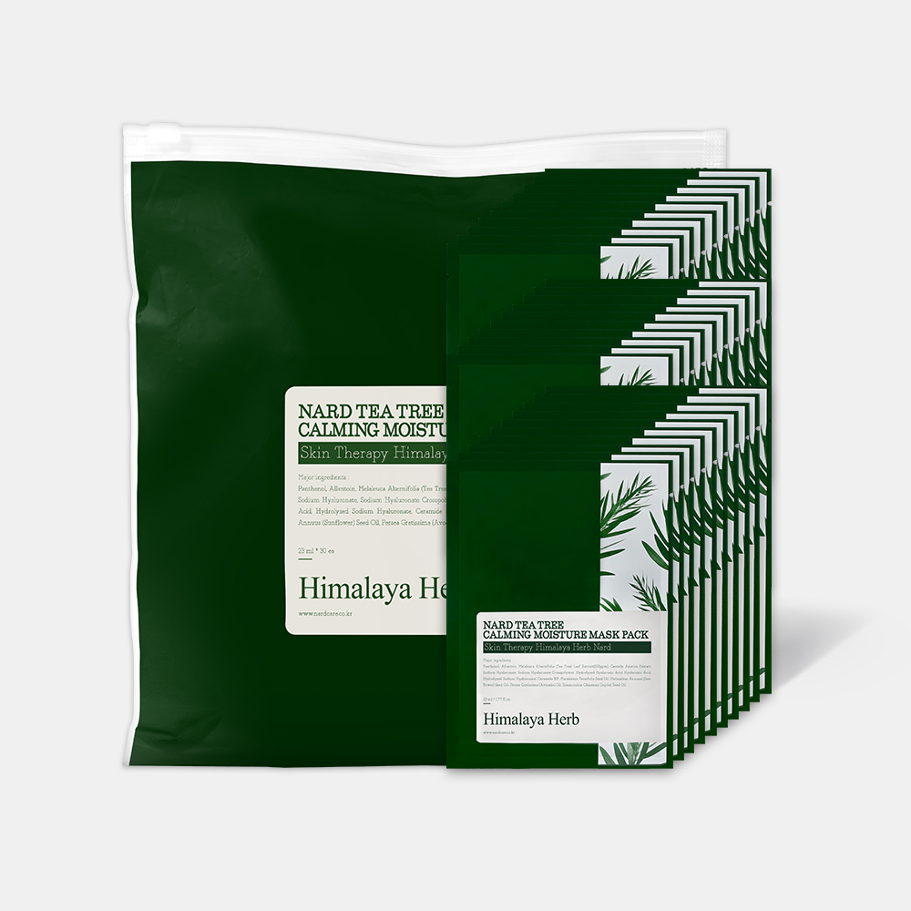 [30개입] 나드 티트리 진정 수분 마스크팩 23ml - 상품 이미지