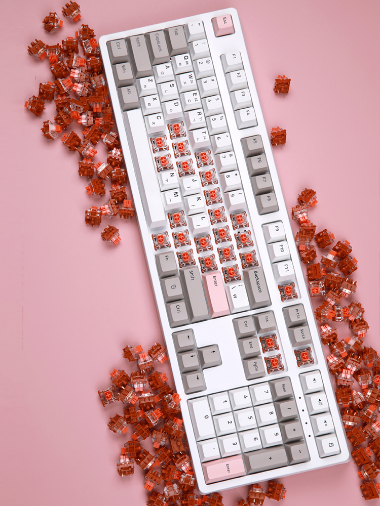 닌자108프로 풀윤활 바다소금축 아이패드 폰 태블릿 유 무선 블루투스 기계식 조약돌 키보드