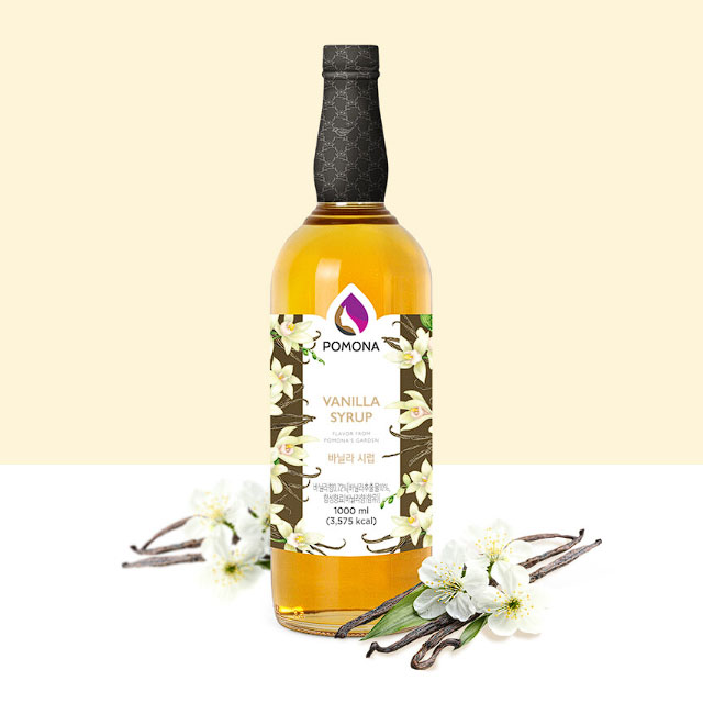 포모나 바닐라시럽 바닐라라떼 1000ml+펌프지원 - 상품 이미지