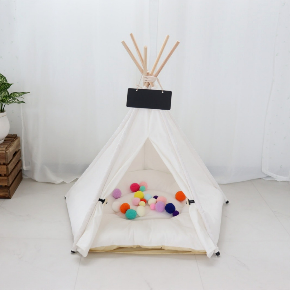 루시몰 고양이 인디언 텐트 숨숨집 하우스 달마시안 트리 L