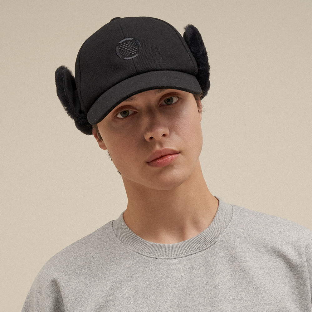 테크스킨 남성 퍼 이어플랩 골프모자 이미지 8