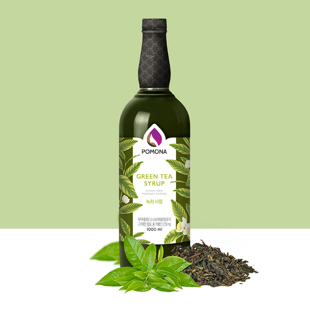 포모나 녹차시럽 그린티라떼 1000ml 녹차라떼시럽 - 상품 이미지